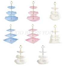 Fruit Plate Dessert-Holder Cake-Stand Detachable Cupcake Serving Home-Decor Wedding European-Style