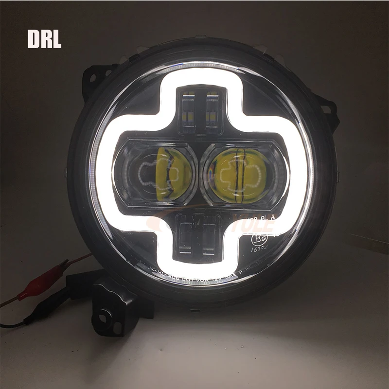 Светодиодная фара-прожектор с DRL и JL разъемом для Jeep wrangler JL Sport/Sport S