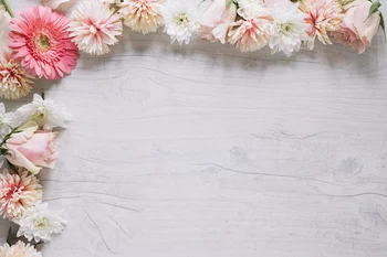 

SHENGYONGBAO Vinyl Custom Photography Backdrops Prop Flower Wood Planks Christmas Theme Photo Studio Background 191025-36155