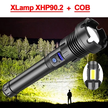 

Newest XHP90.2 Powerful LED Flashlight XHP70.2 tactical flashlight 7 modes Night light Camping Outdoor 26650 torch lantern