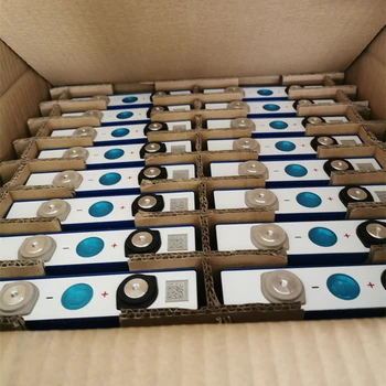 

4 Pcs Newly LiFePO4 DIN 3.2V 56Ah Rated Battery Prismatic Lithium Cells Long Cycles M4 Screws 3000 Cycles for 12V Batteries