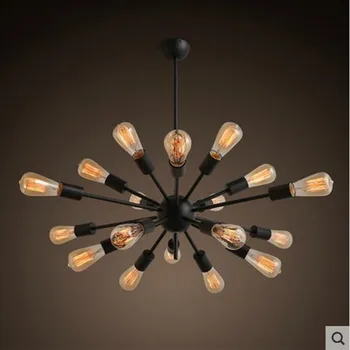 

Vintage chandelier LED lamp iron space man-made satellite light edison bulb bar coffee shop indoor ceiling decoretion lighting
