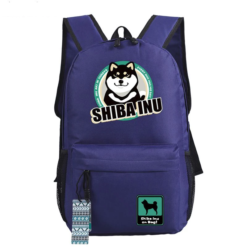 Shiba Inu Doge, женский рюкзак со смайликом, Оксфорд, школьные сумки для путешествий, Mochila Feminina, подарки, рюкзак для ноутбука, милый хаски, сумка для книг - Цвет: 7
