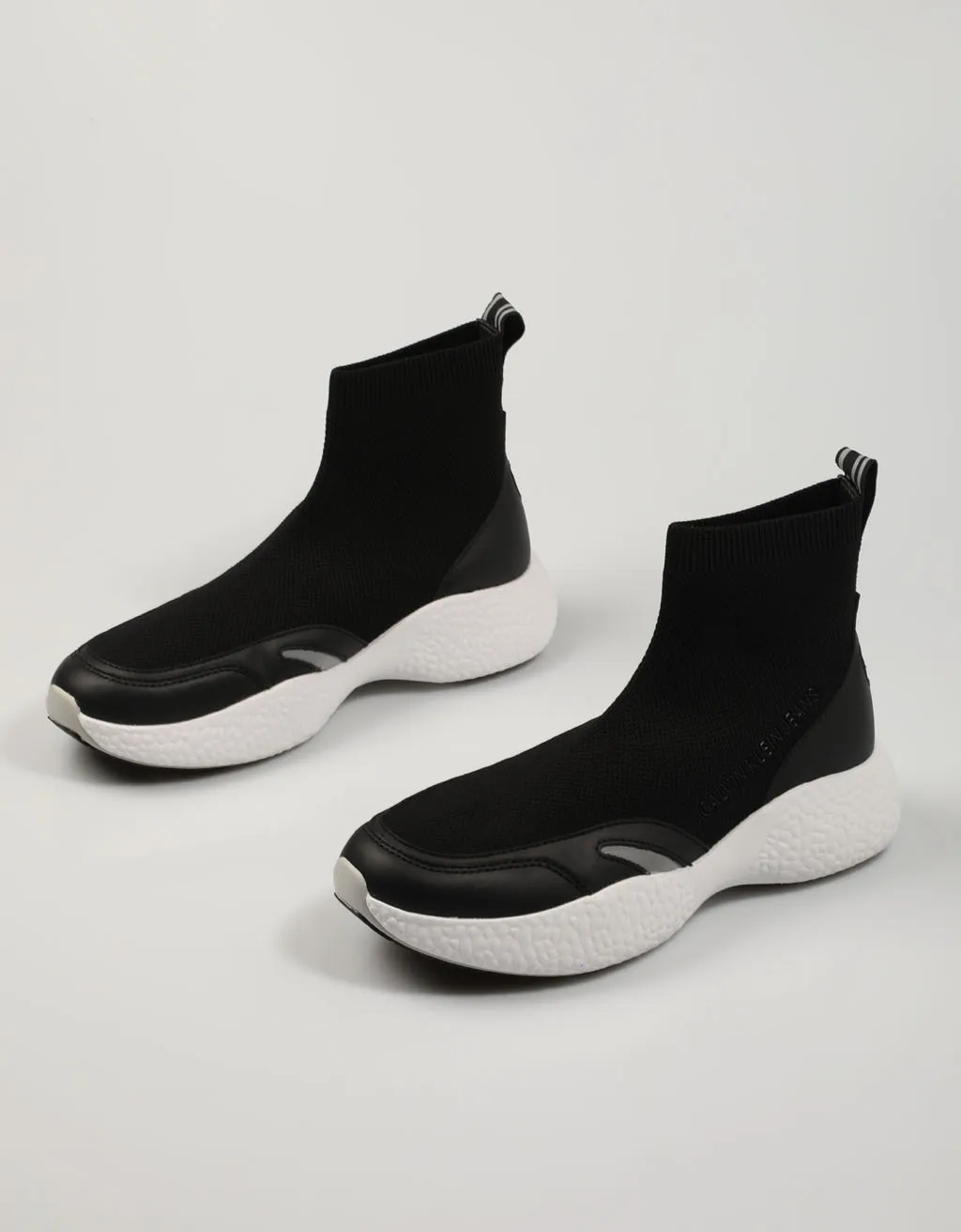 Calvin Klein Sok Sneaker Zwart YW0YW00465BEH Canvas Vrouwen Schoenen Zwart  Sneakers Vrouw 76479|Platte damesschoenen| - AliExpress
