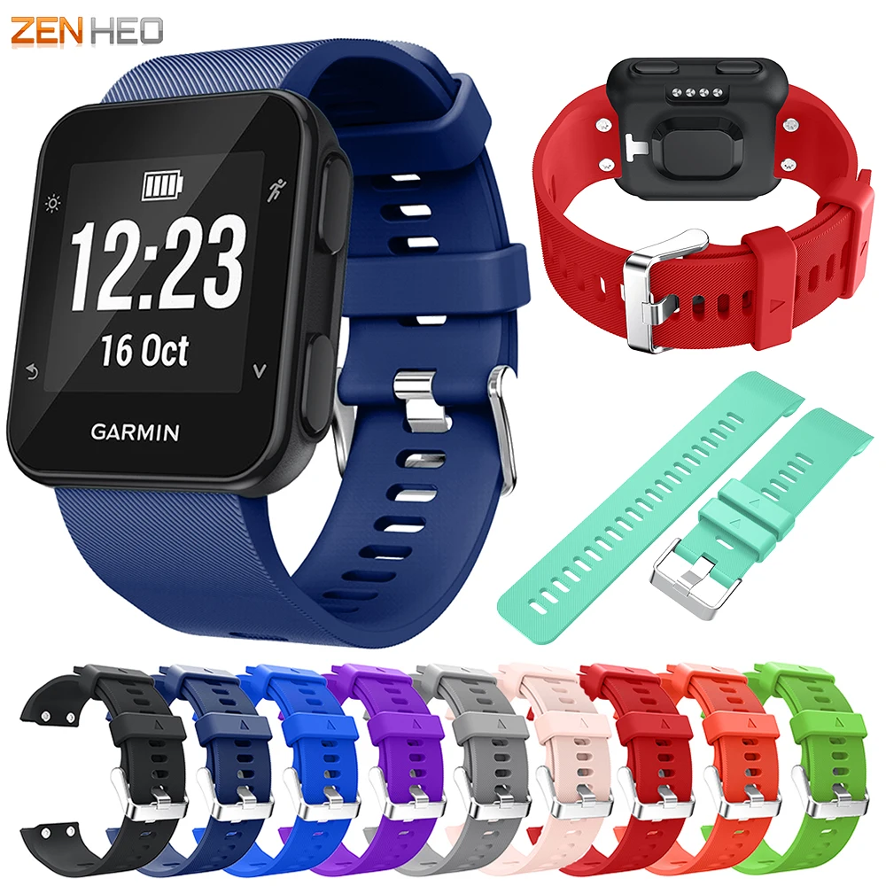 Silicone Bracelet Strap For Garmin Forerunner 35 Replacement Wristband ...