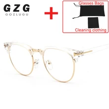 Новинка, женские очки из полуметалла, оправа для мужчин, оправа для очков, Ретро стиль, квадратные очки, оптическая оправа для очков