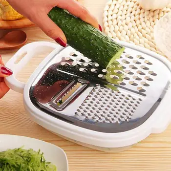 

Magic Multi-function Vegetable Cutter With Drain Basket Kitchen Veggie Fruit Shredder Grater Slicer Kitchen Accessories Tools