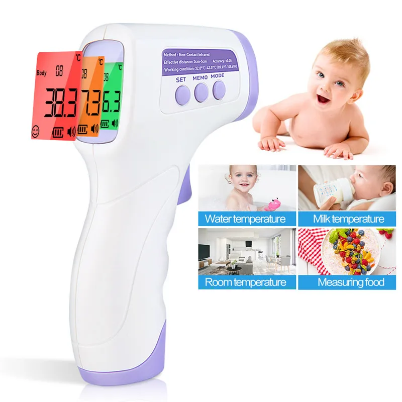 

Non-Contact Body Forehead Infrared Thermometer For Adults And Children With Lcd Display Digital Laser Temperature Tool Fast