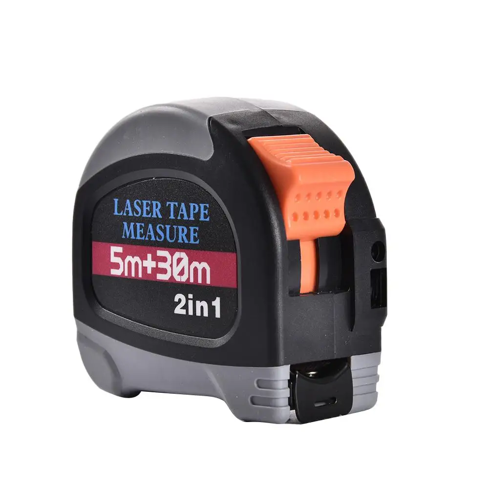 

5m Tape Measure + 30m Infrared Finder Portable High Precision Flexible Steel Belt Handhold Tool USB Charging Laser Range Finder