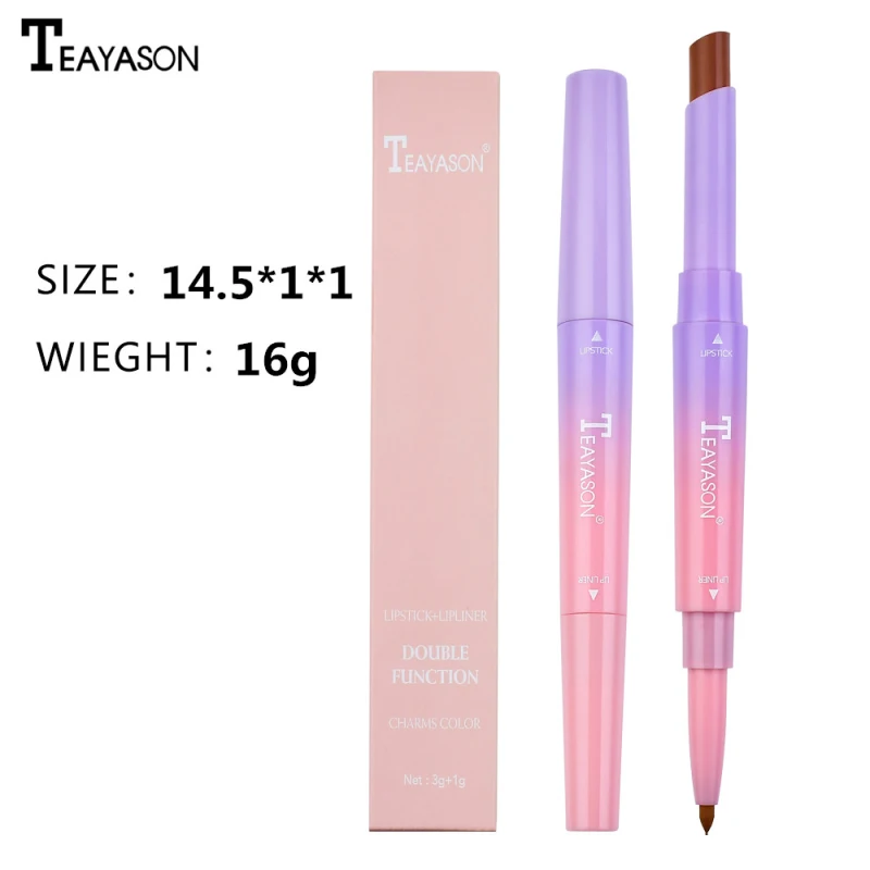 Губная помада с двойной головкой водостойкая антипригарная чашка матовый блеск