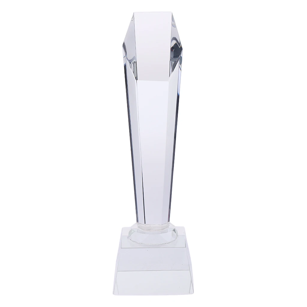 29cm Customized Crystal Trophy Cup Top Hexagon Cant for Winner Prize Award