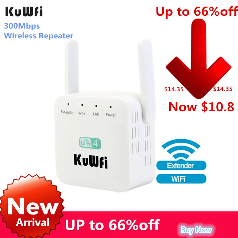 

300Mbps Wireless Repeater Wifi Extender2019 New External Wi-Fi Range Extender Wifi Signal Amplifier 2.4G AP Router 2pcs Antennas