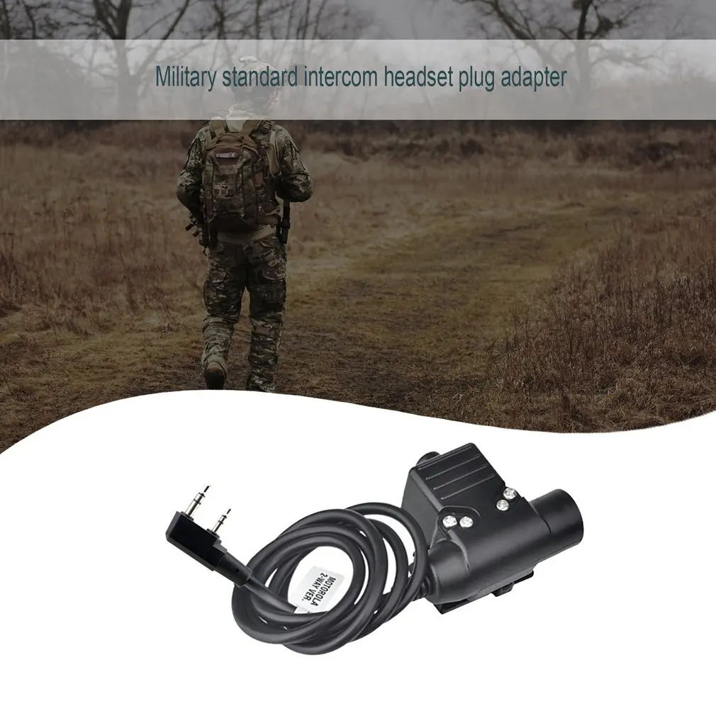 Interface PTT Adapter U94 Interphone Launching Switch Button Assembly Push To Talk Earphone Headphone Adapter