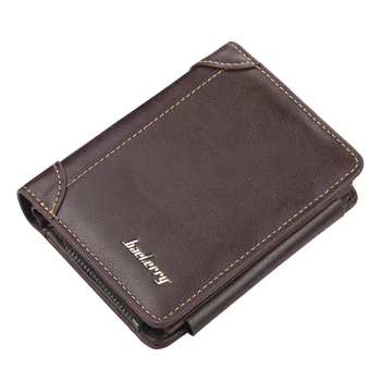 

New short Men wallets fashion new card purse Multifunction organ leather wallet for male zipper wallet with coin pocket