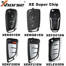 10 stück XHORSE XE Series Fernbedienung Schlüssel mit Super Chip XEMQB1EN XEDS01EN XEFO01EN XEKF20EN XEKF21EN XELEX0EN Englisch Version