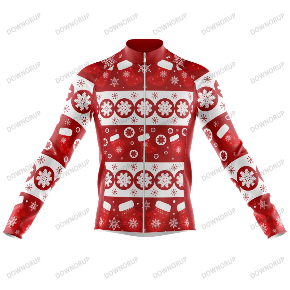 Festive Long Sleeve Men's Cycling Jersey - 16 Unique Styles