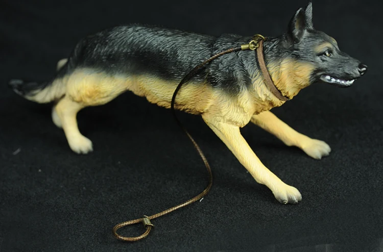 1/6 соотношение смолы литьем под давлением макет сцены Police Dog черная крышка для задней панели с рисунком Пособия по немецкому языку пастырь Пособия по немецкому языку Shepherd волк собака 12-дюймовый модель