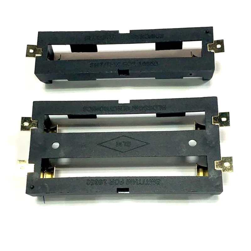 1x 2x 18650 Battery Holder Smd Smt Batteries Case Storage Box with Bronze Pins 1/2 Slot 2*18650 Rechargeable Battery Shell battery storage case