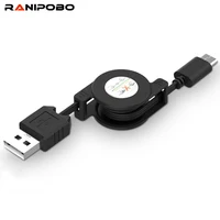 Ranipobo-Cable de resorte de carga rápida 2.4A para Samsung, Xiaomi, Huawei, Micro USB tipo C, sincronización de carga de teléfono para coche