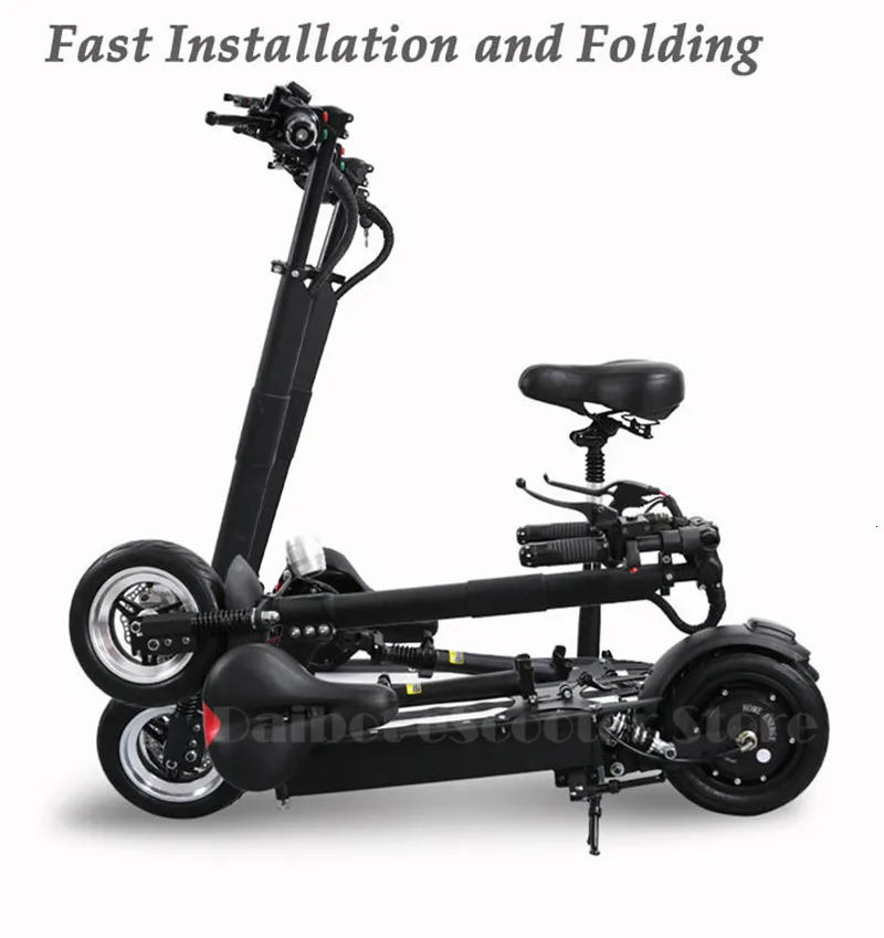 Electric Bike 1000W 48V Two Wheels Foldable Electric Scooters 10 Inch 52V Portable Kick Scooter For Adults (14)