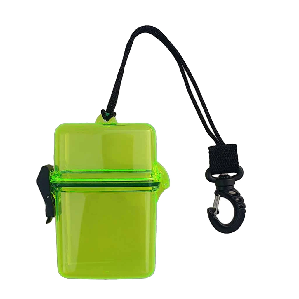 Waterproof Dry Box Container with Swivel Clip Scuba Diving Kayaking Sailing Waterproof Dry Box for Water Sports Diving 