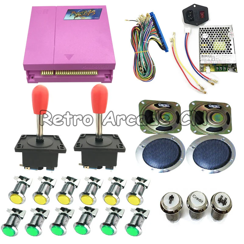 Pandora Box 4S 815 в 1 DIY аркадный комплект с блоком питания Jamma Board жгут джойстик