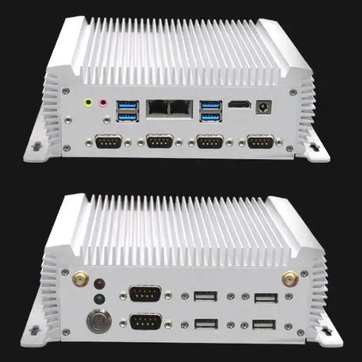 Мини-ПК Intel Core I5 4500U 4200U I7 5500 DDR3 ОЗУ без вентилятора 8 * USB 6 COM 2 LAN 1 VGA Windows Linux неттоп