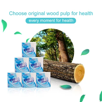 

Native Wood Pulp Toilet Tissue Roll Paper Tissue Napkin Home Hotel Rolling Paper Towel Soft Skin-friendly Daily Tissue For Home