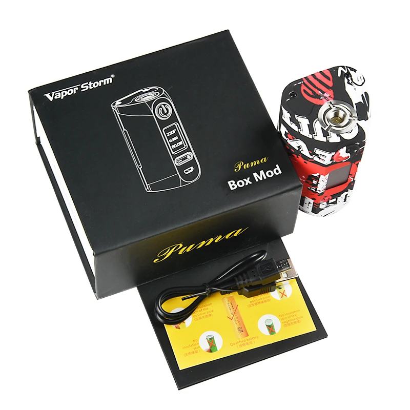  Vapor Storm Storm 230 Bypass 200W TC Box Mod Vaper Mod FIT Electronic Cigarette RDA RDTA by Dual 18