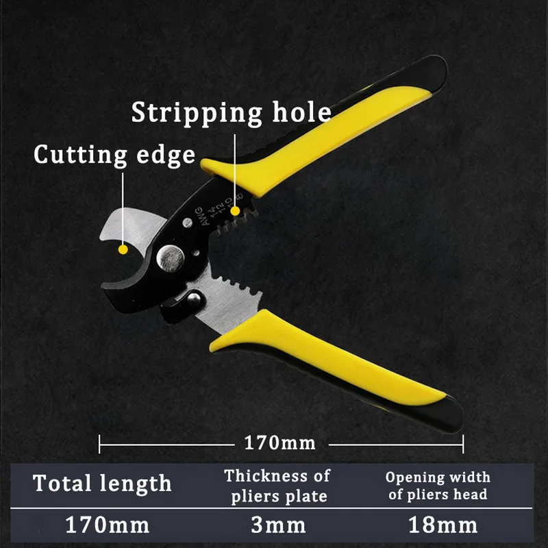 Многофункциональные щипцы для зачистки проводов, ручные Обжимные щипцы, инструменты электрика, инструмент для зачистки проводов, обжимной резак, аксессуары для ручного инструмента