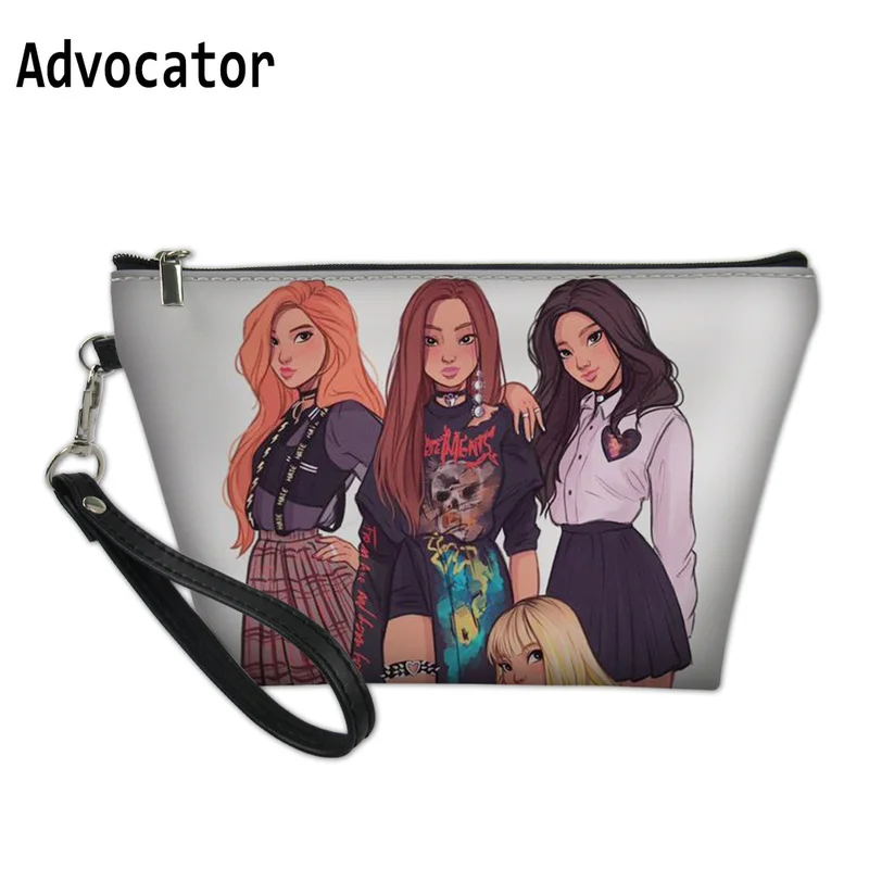 

ADVOCATOR Blackpink Pattern Cosmetic Cases Beauty Bag Women Zipper Makeup Pouch Travel Organizer Handbags Cosmetiquero Mujer