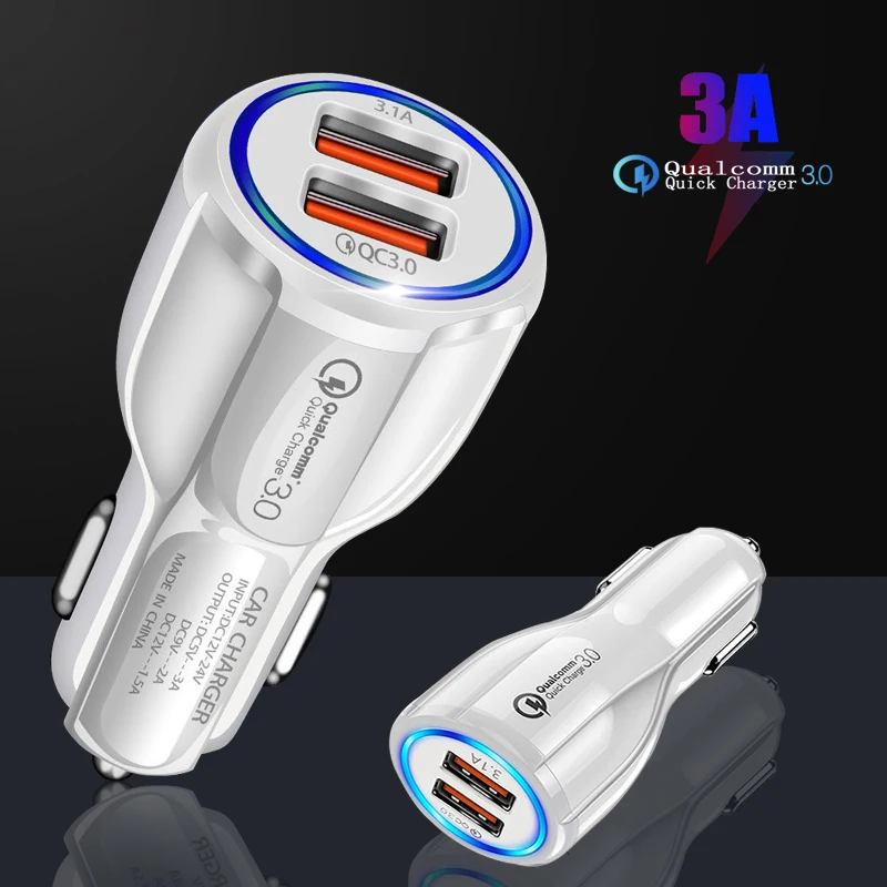 Автомобильное зарядное устройство с двумя USB-портами 3 А | Мобильные телефоны и