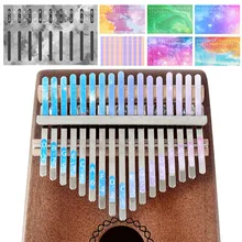 

17 Keys Kalimba Scale Thumb Piano Note Sticker Parts Accessories Learner Tools For Beginners Learner Musical Gifts 2021 New