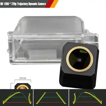 

3rd Night Vision HD 1280x720p Golden Camera Rear View Backup Camera Trajectory Dynamic Parking Line for Ford Kuga 2013-2015
