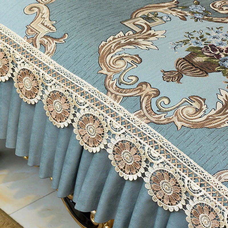 Home Decor Sofa Protector Luxury Jacquard Fabric Non Slip Sofa Cover Living Room Couch Cover Slipcover Lace Sofa Towel Cushion 4