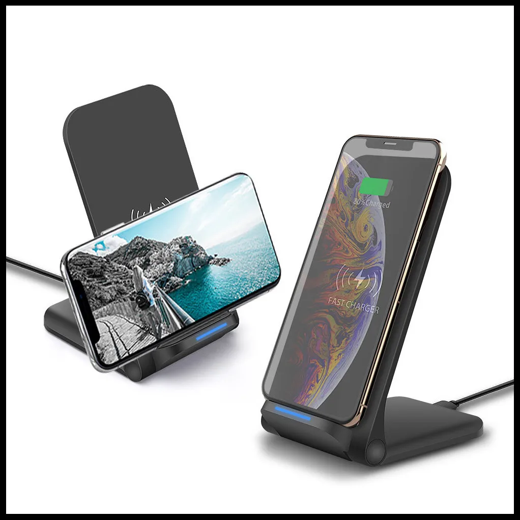 15 Вт Qi Быстрое беспроводное зарядное устройство 3,0 USB C Быстрая зарядка для iPhone 11 Pro XS XR 8 X samsung S9 S10 10 Вт Складная подставка