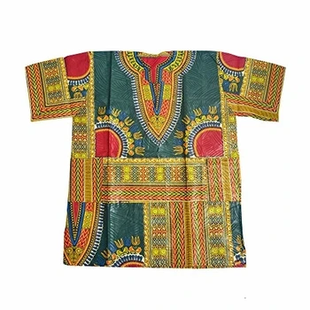 

Horus Artesanía de Egipto Camisa Africana algodón Wax Unisex de 62 cm Ancho y 80 cm Largo Ref.13