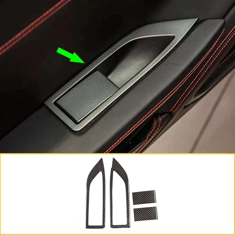 

Real Carbon Fiber,For Ferrari 458 2011-2016,Car Car Door Window Glass Lift Frame Decoration Cover Trim,Car Interior Accessories