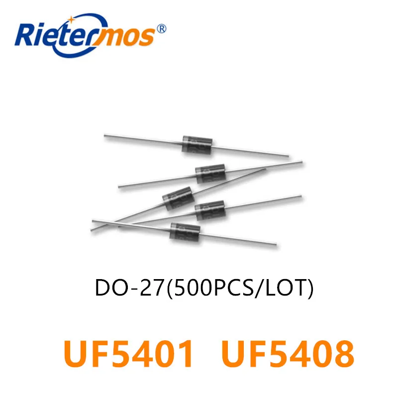 500PCS UF5401 UF5408 DO-27 DO-201AD высокое качество | Электроника