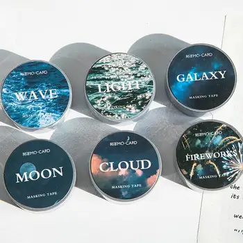 

Starry Sky Sticker DIY Planet Sticky Paper Kawaii Moon Plants Stickers For Decoration Diary Scrapbooking Stationery Stickers