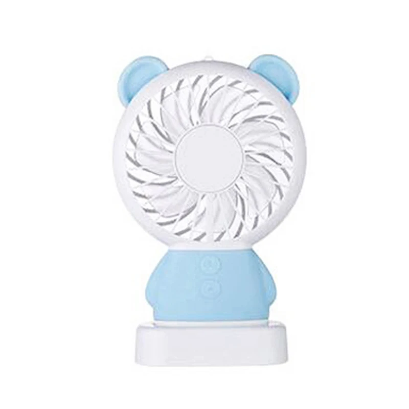 

Cartoon Mini Battery Powered USB Charging Hand Fan Suitable for Office Work and Outdoor Travel Up to 2-3 Hours Work Time [2 Sp