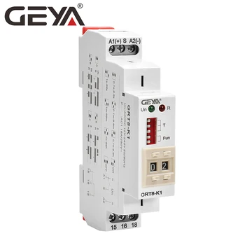 

NEW ARRIVAL GEYA GRT8-K Digital Setting Timer Relay AC DC 12V 24V 220V 230V Multifunction Time Delay on off Relay