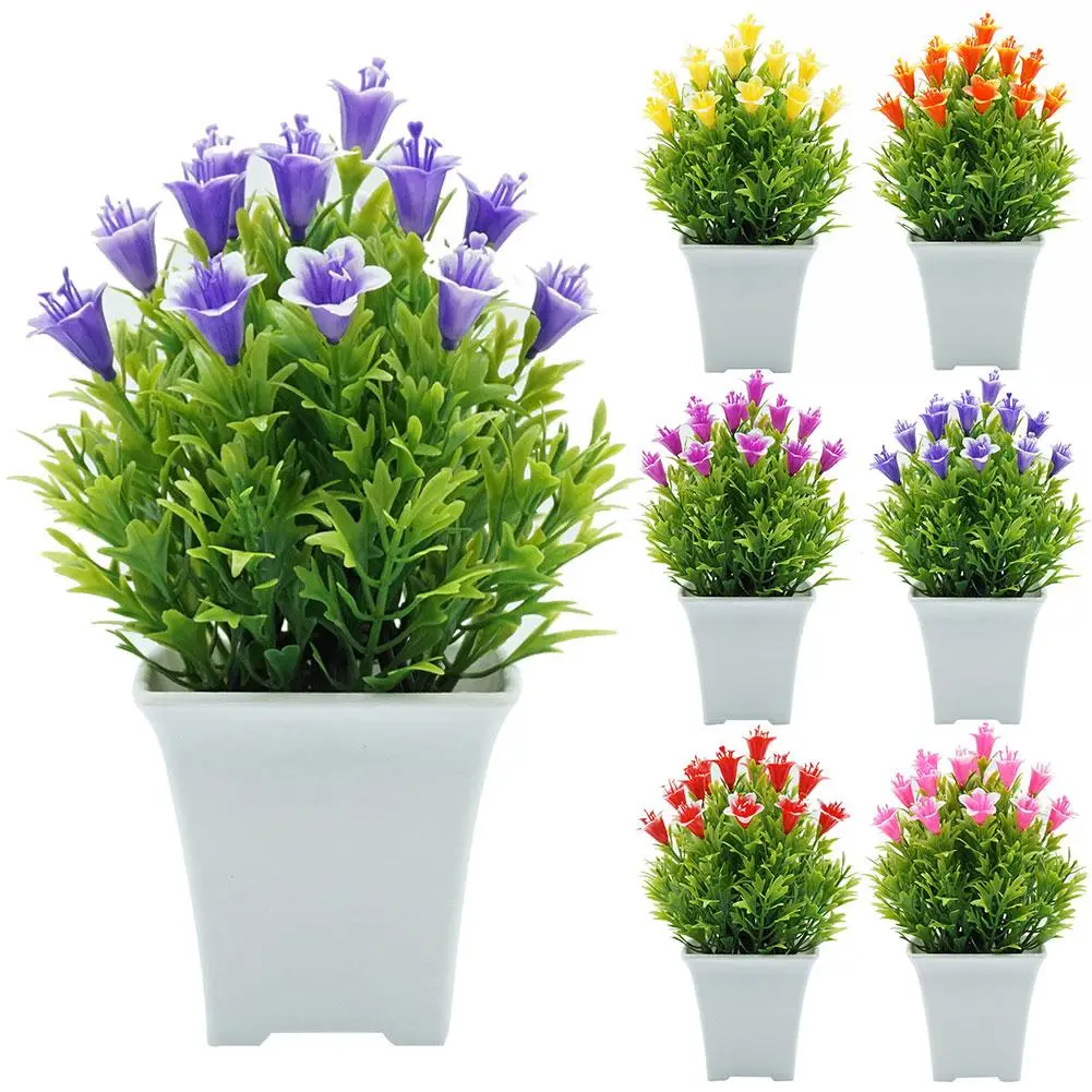 

New Artificial Lily Flower Bonsai Garden DIY Wedding Party Arrangement Desktop Decor