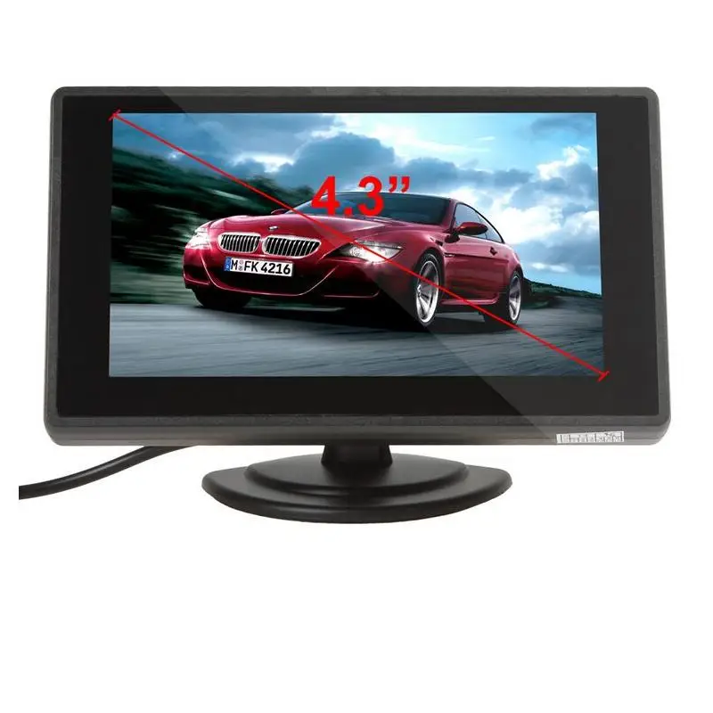 XYCING 4,3 дюймов Автомобильный монитор TFT lcd дисплей камера s камера заднего вида парковочная система для автомобиля заднего вида NTSC PAL