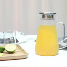 Бытовой утолщенный взрывозащищенный стеклянный холодный чайник жаростойкий высокотемпературный офисный чайник для сока лимона и холодной воды