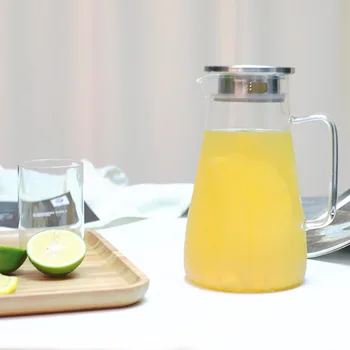 

Household Thickening Explosion-proof Glass Cold Kettle Heat-resisting High Temperature Office Tea Pot Juice Lemon Cold Water Pot