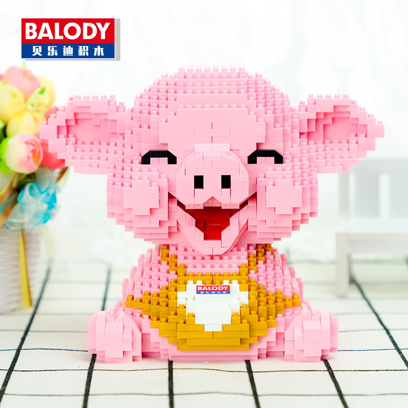 Balody 16125 Pink Smile Piggy Sit