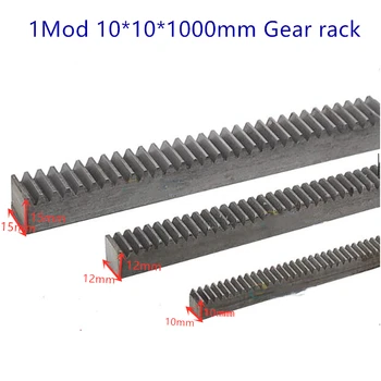 

1Mod 10x10x1000mm spur Gear rack right teeth Gear rack Precision cnc rack (straight teeth) Toothed rack