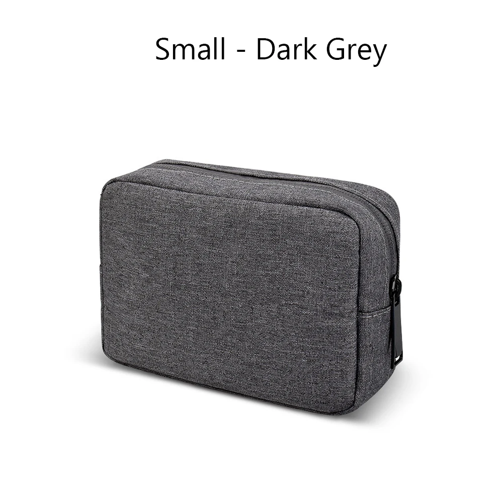 Новые портативные цифровые сумки для хранения, органайзер, USB гаджеты, кабели, провода, зарядное устройство, аккумулятор, на молнии, косметичка, чехол, аксессуары - Цвет: 16 X 11cm	Dark Grey