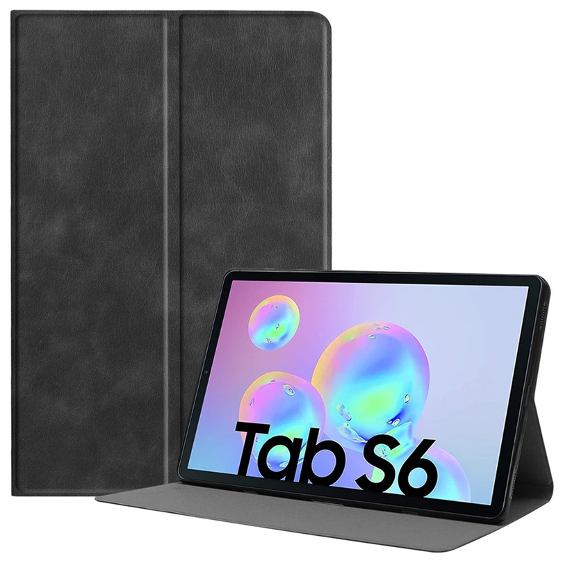 Tablet Case For Samsung Galaxy Tab S6 10.5” Stand 10.5Inch Soft PU Back Cover with Auto Sleep Wake &amp Hand Strap A40 | Компьютеры и